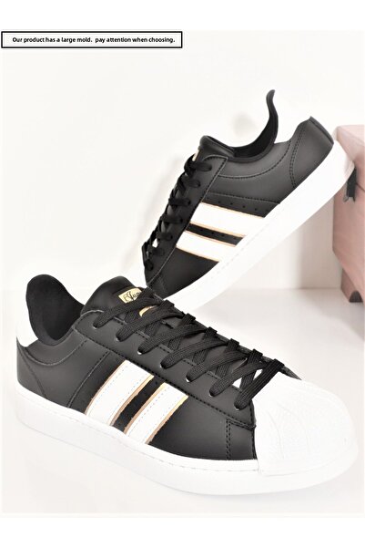 Jump Konfores 1705-28787 Ανατομική σόλα Unisex Μοντέλο Superstar Sneakers Παπούτσια μαύρα λευκά