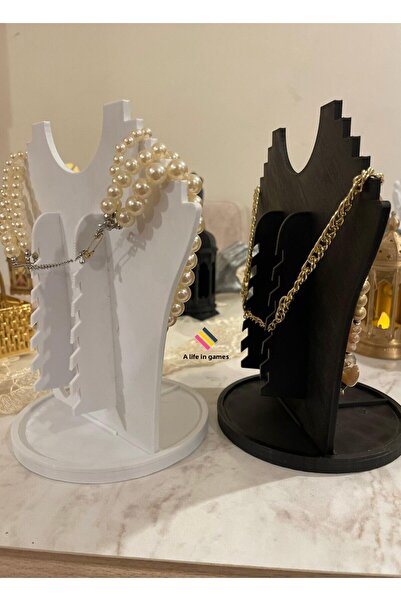 a life in games Set alb-negru de 21 cm - Suport pentru manechin organizator d...