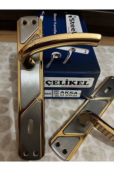 ÇELİKEL Aksa Room Door Handle Stylish Design Nice Appearance Quality 1 Set (1 Door)