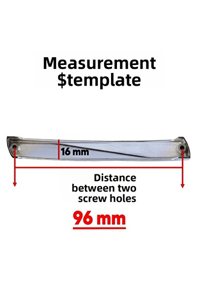 Badem10 Motiv 10 buc. Mobilier Bucătărie Dulap Sertar Dulap Capac Mânere Mâner Cromat 96MM 9.6CM Mâner metalic