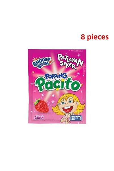 Hleks 8 Pieces Popios Pat Layan Sugar Strawberry