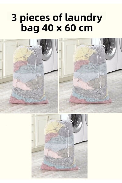 CocoVia (3 Pcs) Drawstring Laundry Net | Dirty Clean Clothes Clothes Bag, Lau...