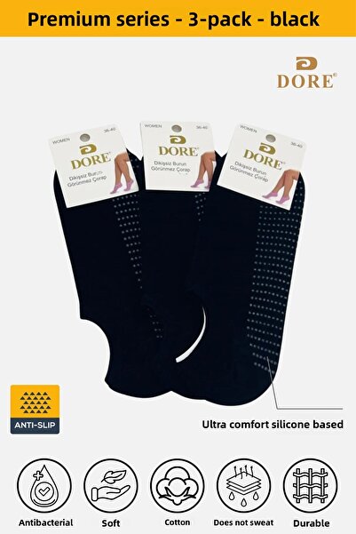 Dore Șosete originale unisex, 3 perechi Hajj Umrah Tawaf, fitness, yoga, pila...