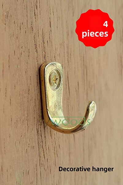 sywoods Umeraș decorativ unic 4 bucăți și șuruburi Accesorii galbene Design Hobby Produse din lemn pentru proiect