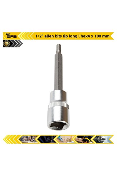GFB 1/2 "ألين مفتاح ربط بت طويل |   HEX4 × 100 مم