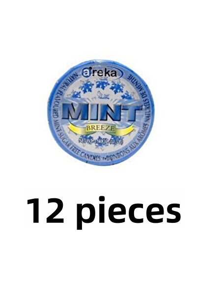Areka 11.5 جرام حلوى نعناع بالنعناع - 12 قطعة