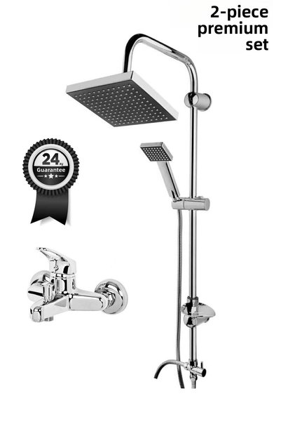 JustBS Square Luxury Stainless Head Shower Set Robot Shower Set and Bathroom ...