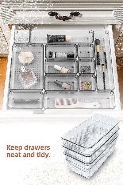 Vienev Organizer συρταριών 15 - Αξεσουάρ καλλυντικών κοσμημάτων Organizer πολλαπλών χρήσεων