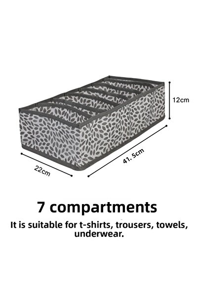 REKHOME 7 compartimente frunze gri dulap sertar interior tip acordeon organizator pliabil pentru rufe