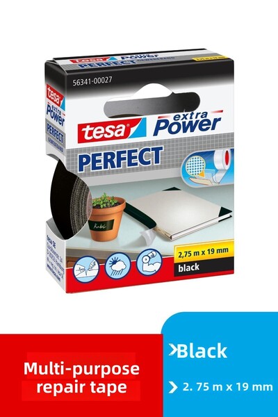 Tesa Ekstra Power Perfect Bez Tamir Bandı, Siyah