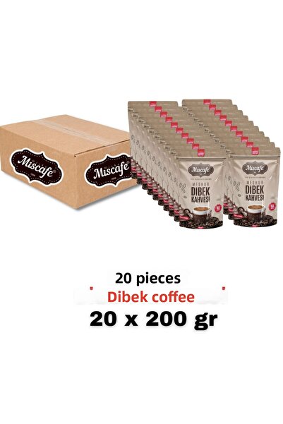 Miska Miscafe Miscafe بالجملة Dibek - 20 قطعة × 200 جرام 100% أرابيكا / Uzakt...