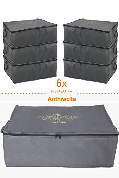 umbellatum طقم كورك منظم تحت القاعدة 6 قطع لون أنثراسايت حجم كبير