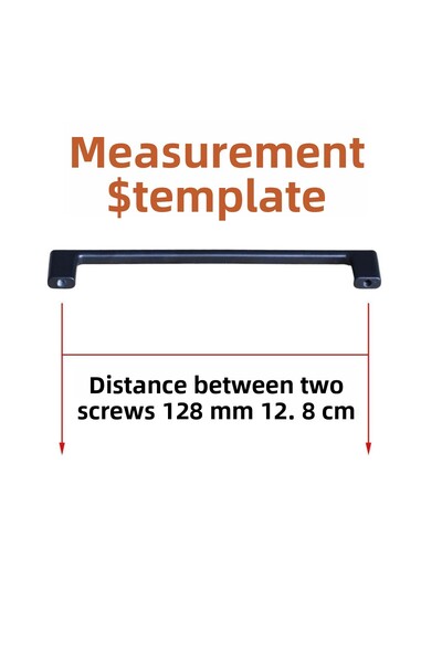 Badem10 Merve Mâner metalic negru 128 mm-12,8 cm Mobilier Bucătărie Sertar Dulap Dulap Ușă Mânere Mâner
