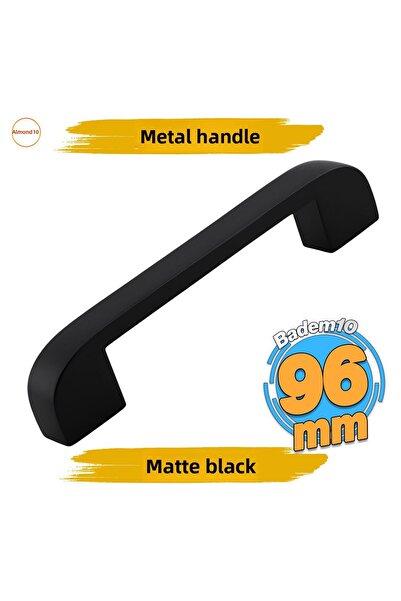 Badem10 Zehra 96 mm Μαύρο Μεταλλικό Έπιπλο Συρτάρι Κουζίνας Ντουλάπα Ντουλάπα...