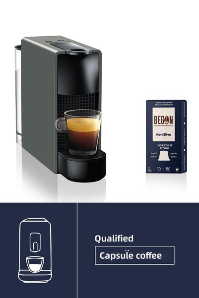 BEGON Nord Kivu Nespresso Compatible Aluminum Capsule Coffee Dark Roast (LUNGO) - 20 Pieces