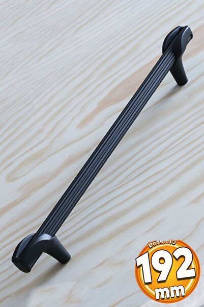 Badem10 Duru (Premium) 192 mm Sertar și dulap de bucătărie din metal negru