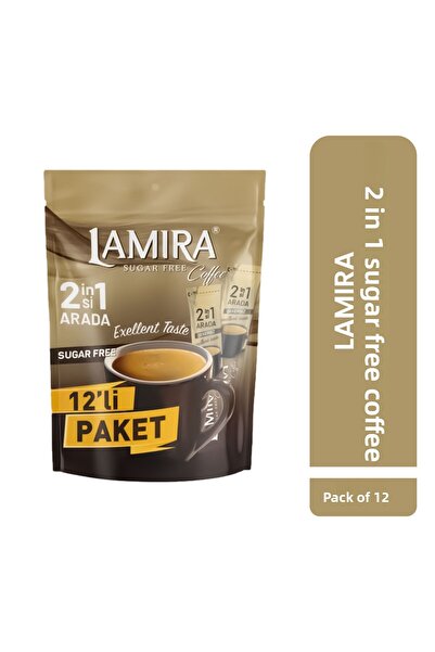 LAMİRA Lamira Coffee 2 in 1 Without Sugar 12G*12S