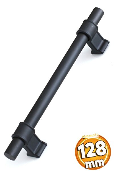 Badem10 Mâner din metal negru Hisar 128 mm-12,8 cm Mobilier Bucătărie Sertar ...