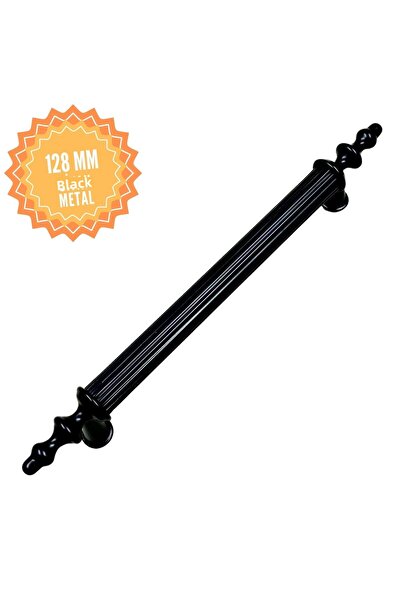 KOÇSAN Mâner Elif Negru 128 Mm, Mâner Sertar Dulap Mobilier Bucătărie Country De Lux