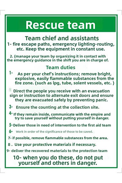 Emek İkaz Levhaları علامة تحذير/تحذير لفريق الإنقاذ