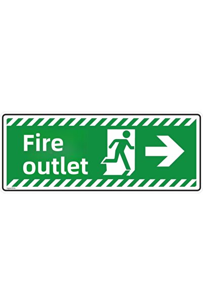 isgtabelam 30×12 سم / 5 قطع من مركب الفسفور / مخرج الحريق على اليمين