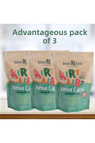 Biorootzo رقائق الكينوا البرية الخالية من الغلوتين والنباتية 30 جم