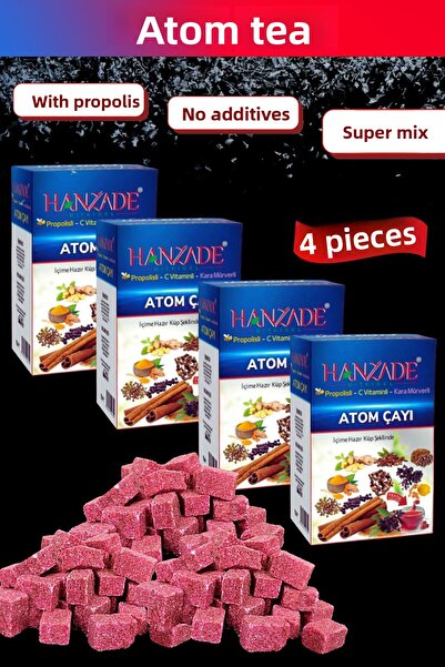 Hanzade Bitkisel شاي الشتاء مع البروبوليس - فيتامين سي - شاي البلسان الأسود 1...