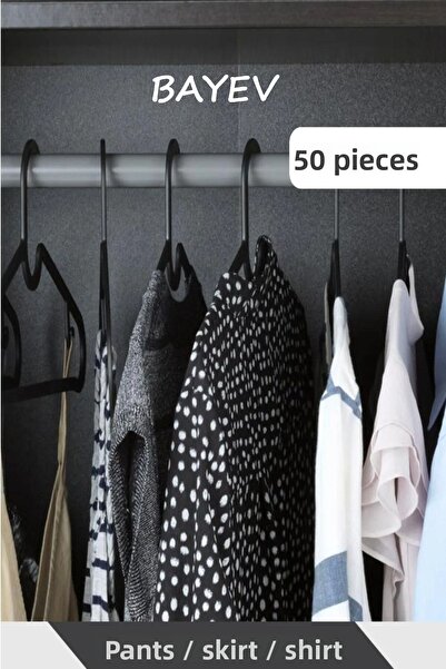 Bayev 50 Plastic Clothes Hangers