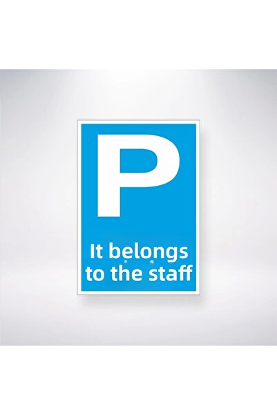 Reysa Tasarım ملصق P ينتمي إلى الموظفين مقاس 20 × 28 سم