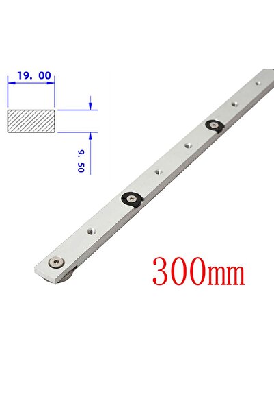 Choice1 قطعة واحدة من قضبان 300 مم - سبائك ألومنيوم فضية على شكل حرف T، مسار ميتري، وقضيب ميتري، منزلق، منشار طاولة ميتري