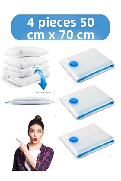 gogidigo aradığın o 4 Pieces (50X70) cm Vacuum Storage Bags Quilt Storage Bag...