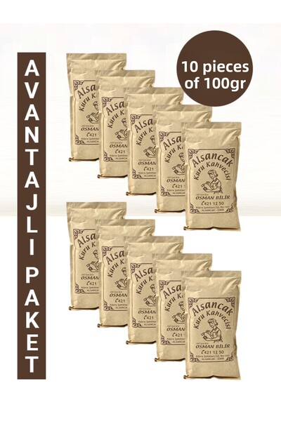 Alsancak Kuru Kahvecisi 1967'den Beri 100 جرام × 10 قطع قهوة تركية محمصة متوسطة