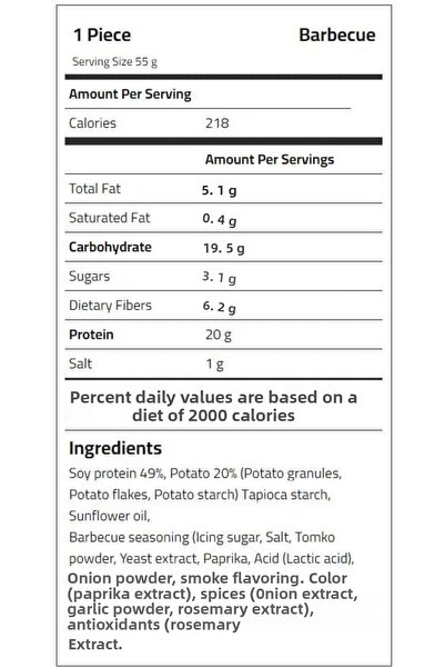 Laperva Protein Chips, Barbecue, Box Of 14 Pieces,20 Gm Protein And High Fiber.