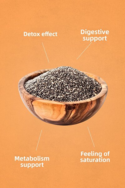 Mecitefendi Chia Seed Tea Filtered Bags 40 Pieces