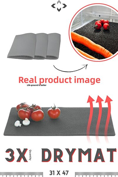 LİGROUND 3 × حصيرة حماية لثلاجة الفريزر من دريمات أنثراسايت ومضادة للرطوبة (3...