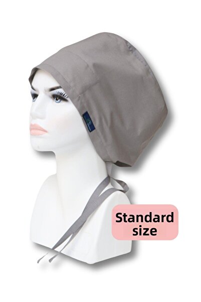 doktorbonem قبعة جراحية رمادية اللون - قبعة المستشفى الصحية للممرضات ذات الحج...