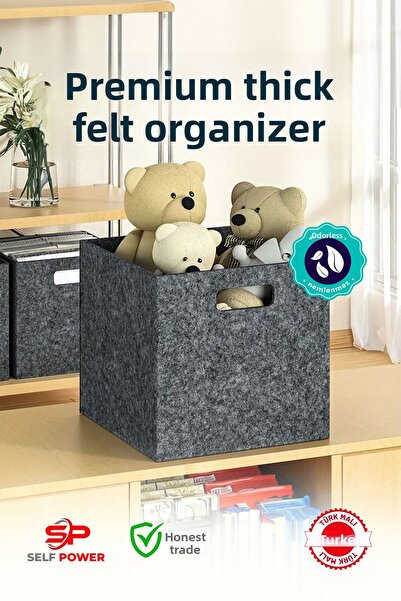 Self Power Οργανωτής εσωτερικού χώρου ντουλαπιού από τσόχα πάχους 30x30x30 cm