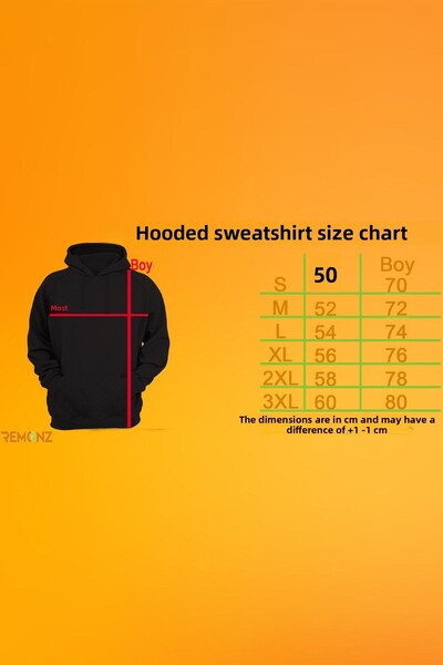 remonz Punisher Double Printed 3 Ipl. Ανυψωμένο, Fleece Inside, Χοντρό (600 GR.) Μαύρο φούτερ