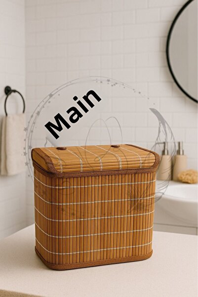 BEYZANA سلة تنظيم من الخيزران صندوق تخزين منظم سلة خيزران من الخيزران 26*26*2...