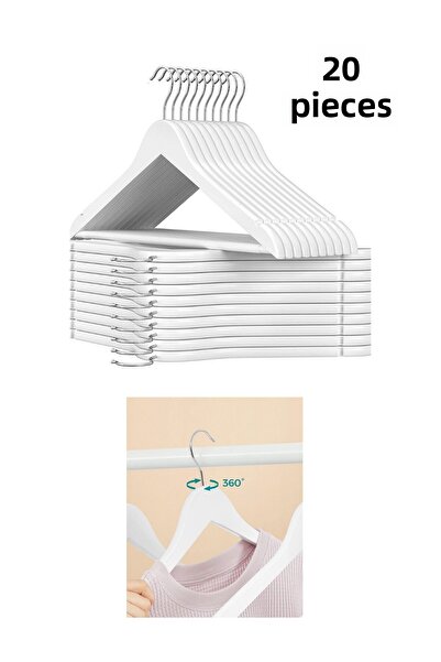 Manken İstanbul 20 قطعة شماعة معطف خشبية عالية الجودة شماعة قميص تي شيرت شماع...