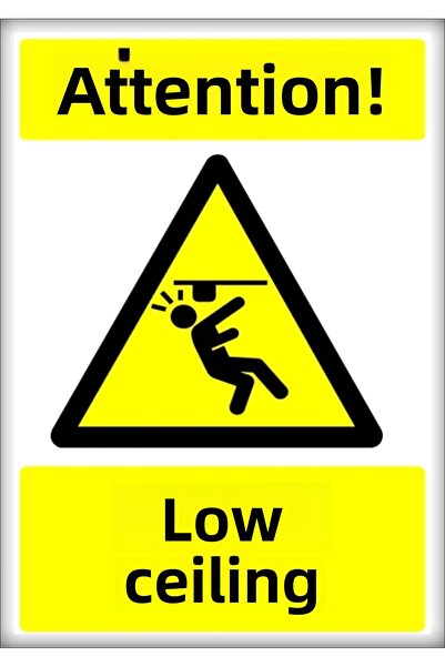 ünalgrup تحذير للسقف المنخفض 25*35 سم