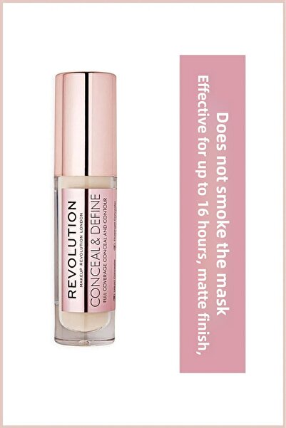 Revolution كونسيل ديفاين 16 ساعة كونسيلر ذو نهاية غير لامعة فعالة رقم: C2