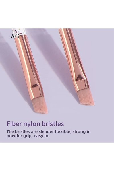 newnet Frc05 Beauty Special Eye Shadow Makeup Brush 2Pcs Double-Sided Eyebrow Eyelash Styling Makeup Brush