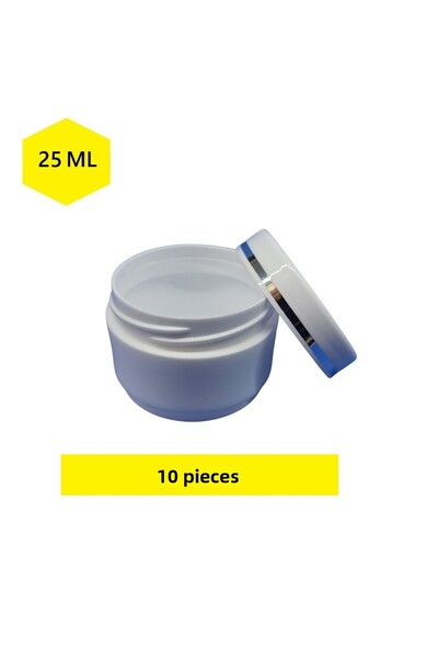 demethome 25 ml Mini cutie goală pentru pomadă-crem-cosmetice 25 cc Borcan de cremă din plastic 1-250 buc Opcțional
