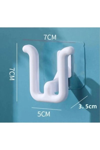 Generic Brand 2Pcs Adhesive Cottage Door Bathroom Slippers Hanging Shoe Hanger Holder Drying Rack