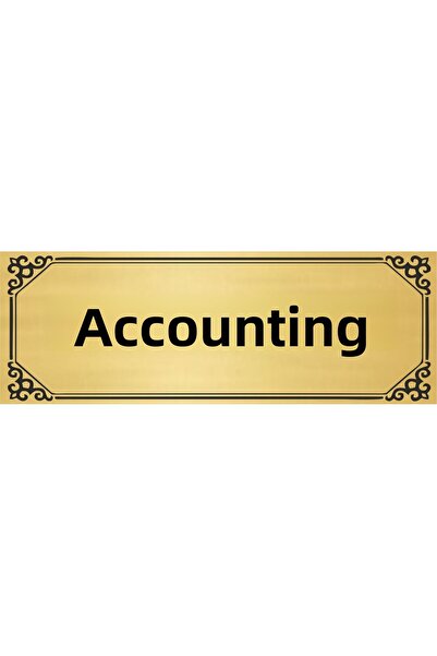 sıradışıhediyem Accounting Direction Board 20X7 Cm. Metal Sheet