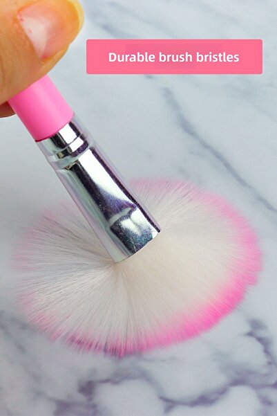 MUJGAN 7-Piece Brush Set Pink with Metal Box