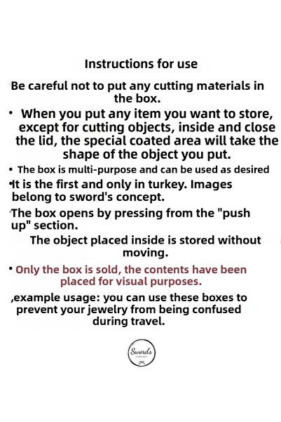 SWORDS CONCEPT Multi-Purpose Three-Dimensional Accessory Box - 11X11X2 / Large