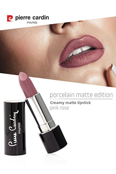 Pierre Cardin أحمر شفاه بورسلين غير لامع - وردي وردي -198
