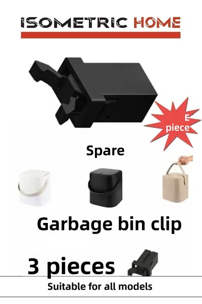 isometric 3 τεμάχια ανταλλακτικό κλιπ κλειδαριάς για Magic Trash Can, Tuffex,...